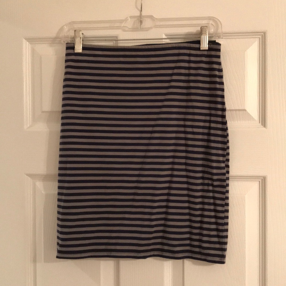 Hollister Blue and Gray Stretch Mini Skirt NWT